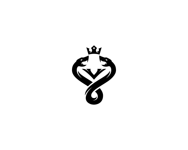 Two Snakes And Letter V