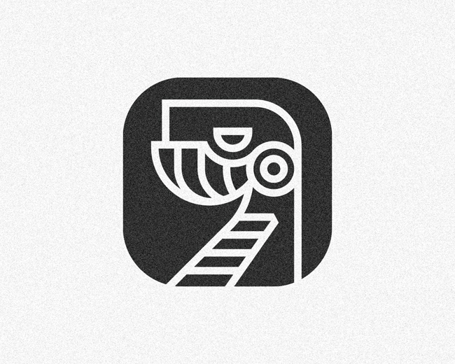 Whale & Dinosaur animal portrait logomark design