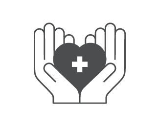 Aa Sacred Heart in Hands